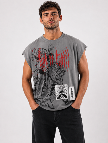 Premium cotton vest with patch work